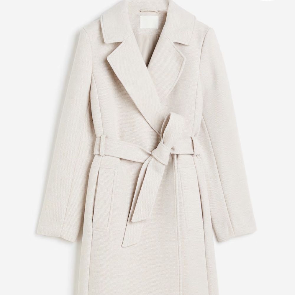 Classy Long Light Beige Coat